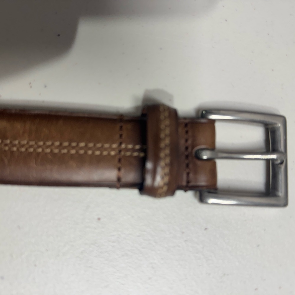 Italian Leather Men’s Belt – Size 38 / 95 cm – Brown - Picture 3 of 11